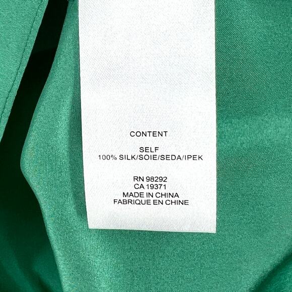 TIBI Silk Habutai Tank Top Womens 2 Green Tea Lightweight Layering NEW - Picture 11 of 16